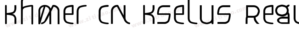 Khmer CN Kselus Regu字体转换